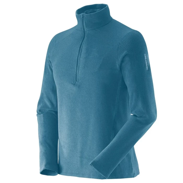 Buzo Micropolar Abrigo Salomon Hombre Polar Lt 1/2 Zip M 